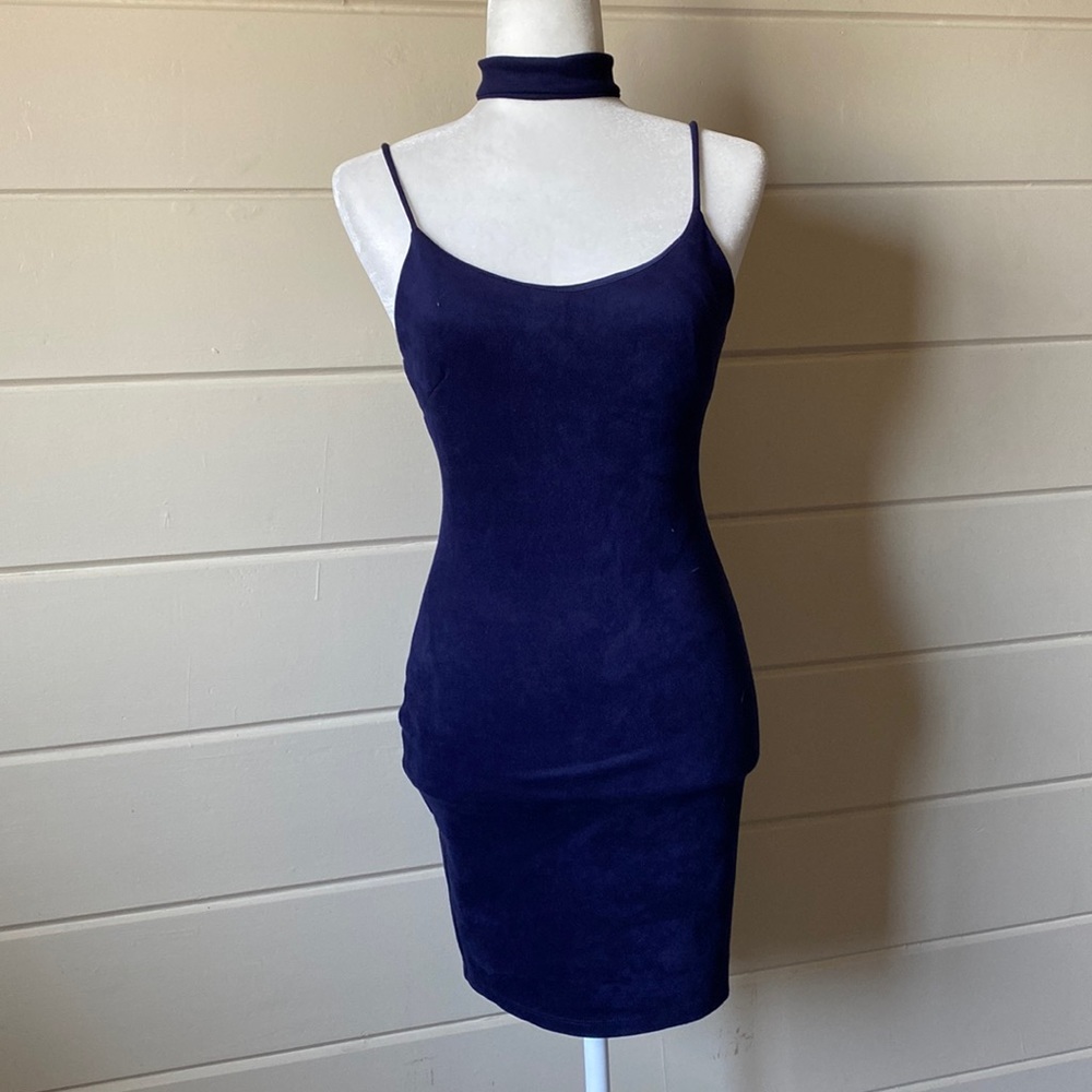 Fashion Nova Faux Suede Dress Size Small